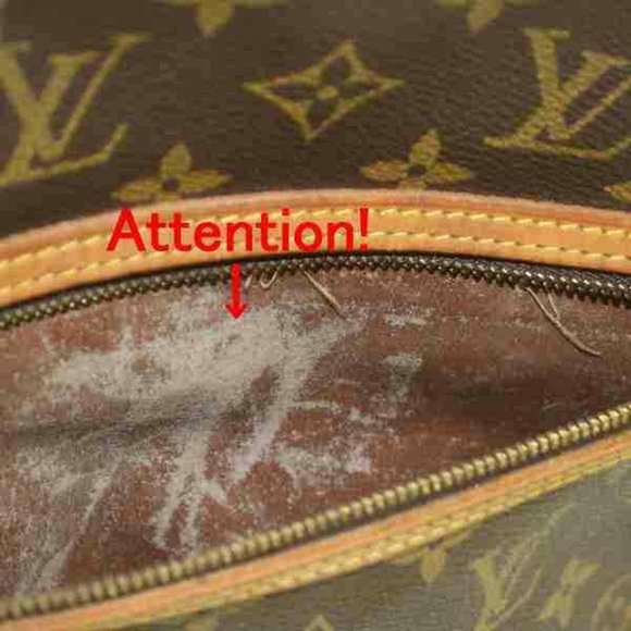 Auth Louis Vuitton Crossbody Bag Brown #6471L30 - Picture 9 of 9